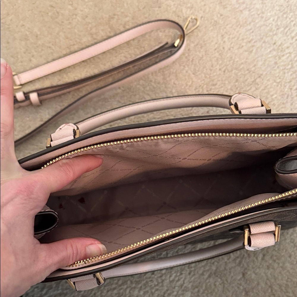 Michael Kors Satchel in Brown and Pink - Picture 5 of 8